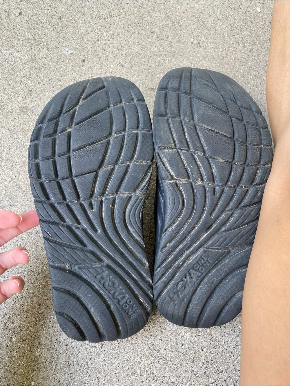 Hoka One One Black Slide Sandals